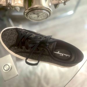 Salvatore Ferragamo Mens Black, gray, off white